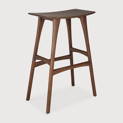 Osso bar stool - Brown - 57 x 33 x 80 cm (10110179)