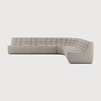 N701 modular sofa set - Ecru - 330 x 260 x 76 cm (10S22136)