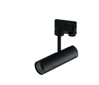 Faro LED ROCKET nero con adattatore trifase 7W 700 Lumen 4000K (luce naturale)