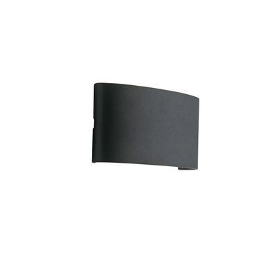 Applique LED da esterno BEETLE antracite con luce biemissione 6W 4000K