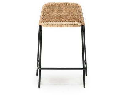 Kakī stool with backrest