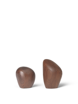 Cairn Salt and Pepper Shakers - Set of 2 - Dark Brown