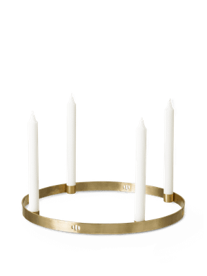 Candle Holder Circle - Large - Brass