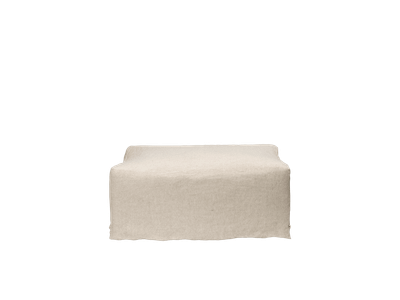 Catena Pouf Rectangular S501 - Loose Drape - Natural