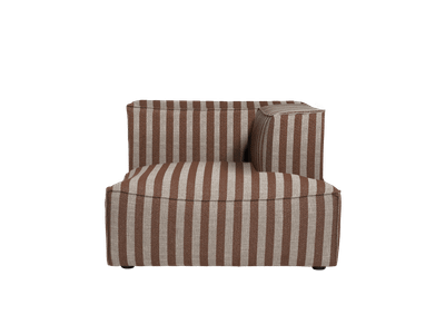 Catena Sofa Chaise Longue Right L601 - Louisiana - Sand/Chocolate
