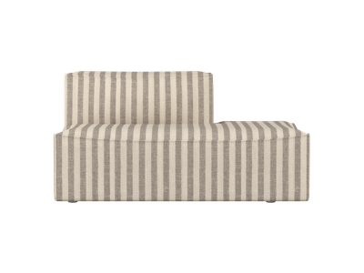Catena Sofa Open End Right S301 - Louisiana - Sand/Off-White