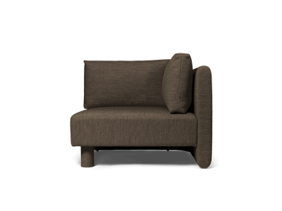 Dase Sofa Corner - Soft Bouclé - Dark Brown