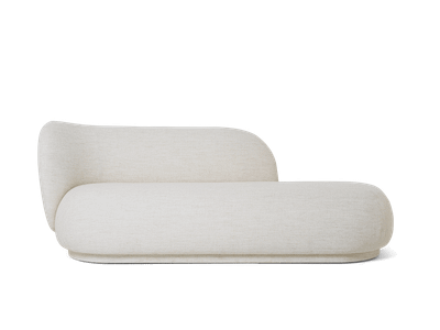 Rico Divan Left - Bouclé - Off-White