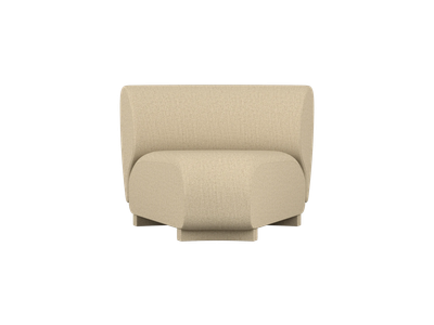 Rico Sofa Corner - Narrow - Raw Bouclé - Natural