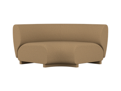 Rico Sofa Corner - Wide - Raw Bouclé - Tan