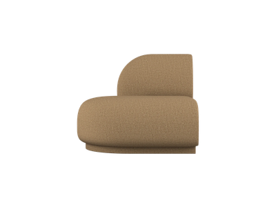Rico Sofa Open End Right - Raw Bouclé - Tan