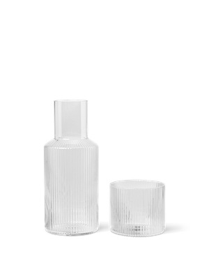 Ripple Carafe Set - Small - Clear