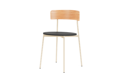 Friday dining chair no arms - sand frame - natural back (no upholstery) - Natural