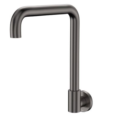 Kaya Squareline Wall Swivel Outlet Set, Gun Metal