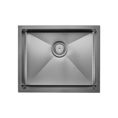 Hana Anti-Scratch 40L Single Kitchen Sink, PVD Gun Metal