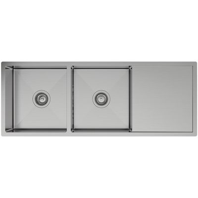 Hana 29L/29L Double Kitchen Sink with Drainer