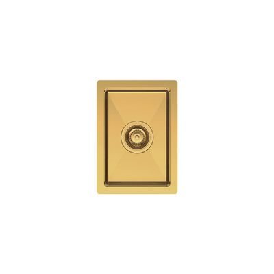 Hana 10L Single Kitchen Sink, Rugged Brass