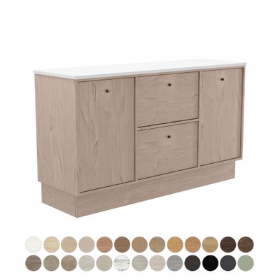 Cierra 1500 Single Bowl Floor Standing Vanity
