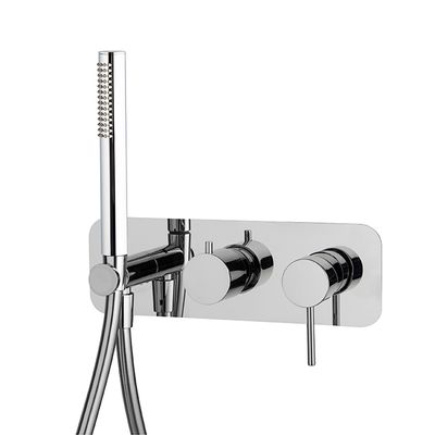 Single lever bath and shower mixer for concealed installation 2 outlets with shower set F3049WX2