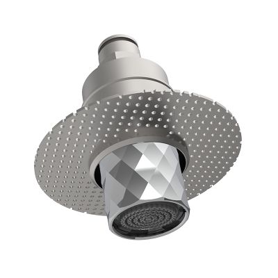 Micro shower head for flush-to-wall installation, Texture X F3610XL