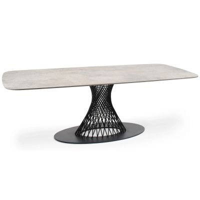 Claris pillar table oval