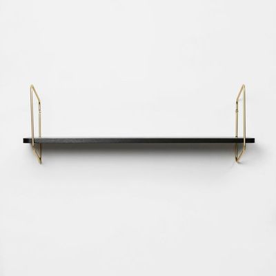 Urban Nomad Wall Shelf / 94x24 cm / Gold / Black