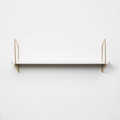 Urban Nomad Wall Shelf / 94x24 cm / Gold / White