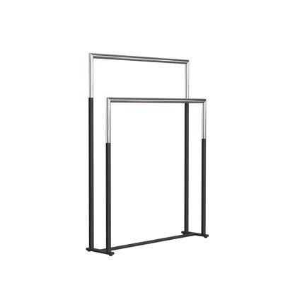 TOWEL STAND 1976 » MATT BLACK/POLISHED STAINLESS