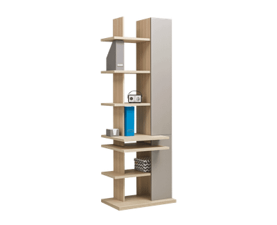 Graphic bookcase with 1 door