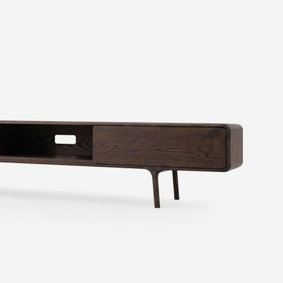 Fawn Lowboard - Two Drawers, Smoked Oak