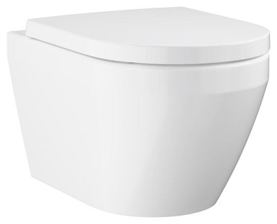 WC set including seat and lid - wall hung