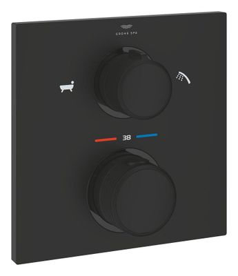Thermostat for concealed installation with 2-way diverter hand shower/bath filler