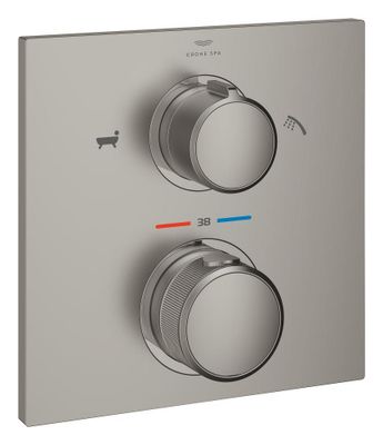 Thermostat for concealed installation with 2-way diverter hand shower/bath filler