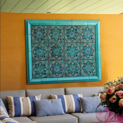 Handmade tiles Outdoor wall art #6