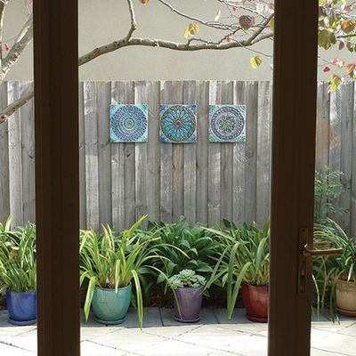 Handmade tiles Outdoor wall art #7