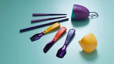HABIMAT - Pebble: posate eco-friendly realizzate con cd riciclati