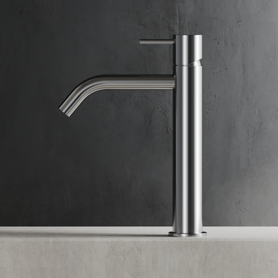 Curve Spout Single Lever Basin Medium Tap C35.0003