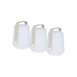 Balad LED Outdoor Set of 3 Table Lamps Clay Grey Small