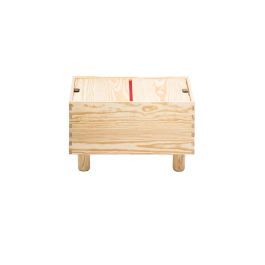 Crate Series No.1 Storage Cabinet Red Hinge
