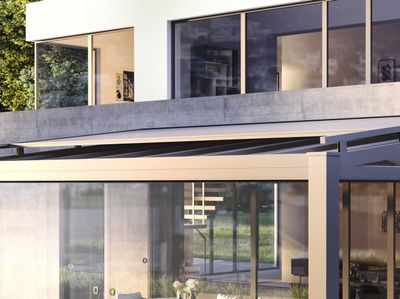 Tende per giardino d’inverno » Tenda sopra vetro su misura