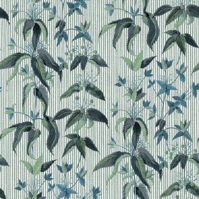 URTICA Wallpaper - Myrtle Stripe Sample