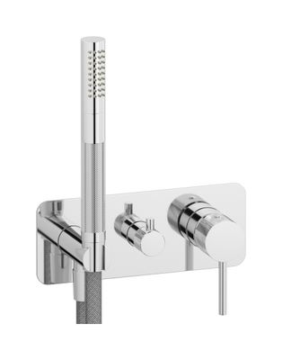 Industria ID314CC - Exposed parts for manual wall mixer with three ways diverter and shower kit