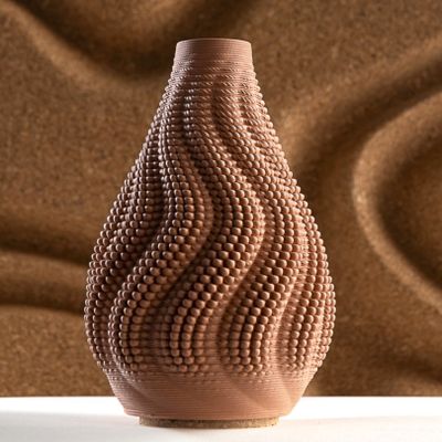 SINUOS TERRACOTA vase