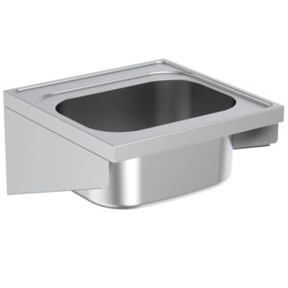 Doon Sink basin 600x600x340 mm, no tap hole, no waste