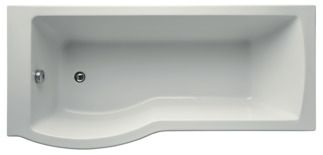 Tempo Special shaped bath 1690x795x540 mm, no tap hole, with overflow, no waste