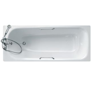 Nisa Regular bath 1695x705x410 mm, 2 tap holes, with overflow, no waste