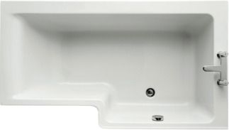 Concept Space Special shaped bath 1490x845 mm, no tap hole, with overflow, no waste