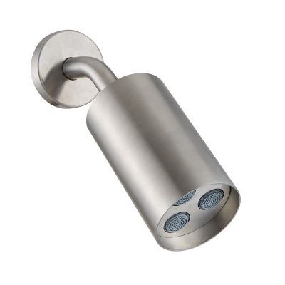 Shower head, wall mounted, in stainless steel AISI 316L