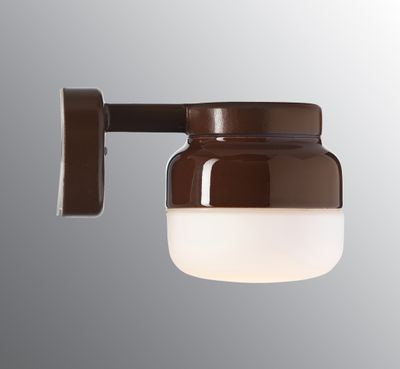 Ohm Wall 140/150 - Matt opal glass, Brown