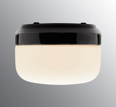 Ohm 220/155 LED DALI 3000K - Matt opal glass, Black